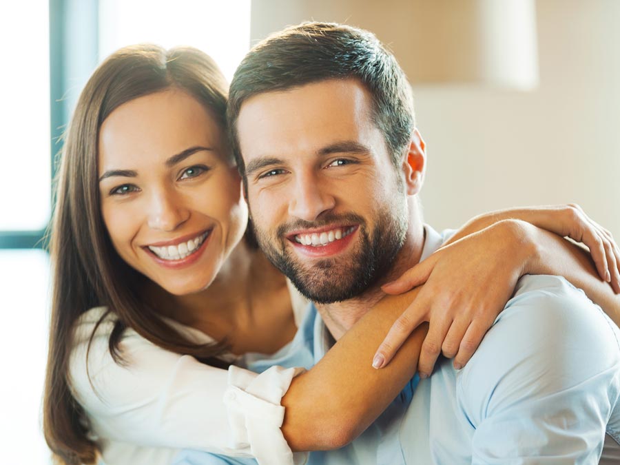 smiling couple
